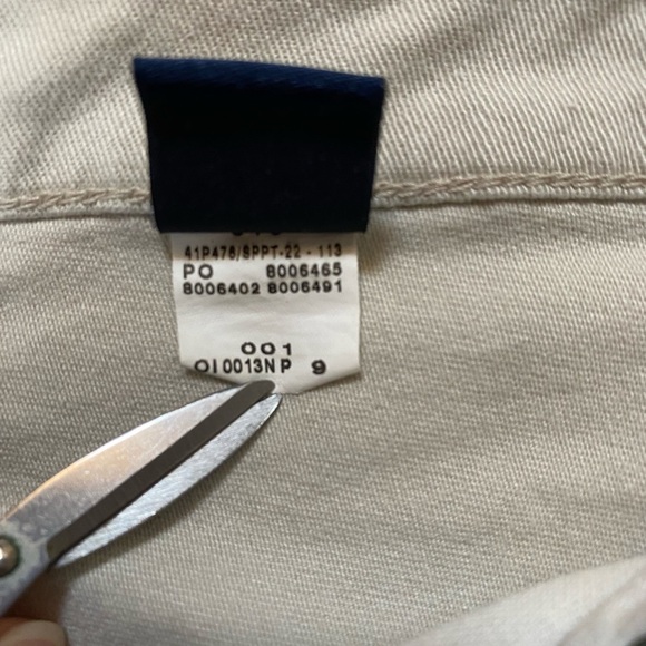 Nautical Jeans Khaki Cropped Pants 5-Pocket NWT Sz 6  Double Button Waist - Picture 12 of 13